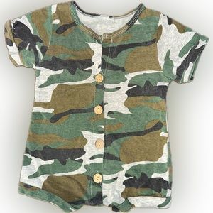 Camo baby romper